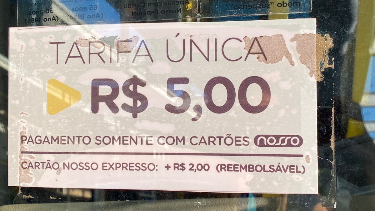 reajuste passagem ônibus