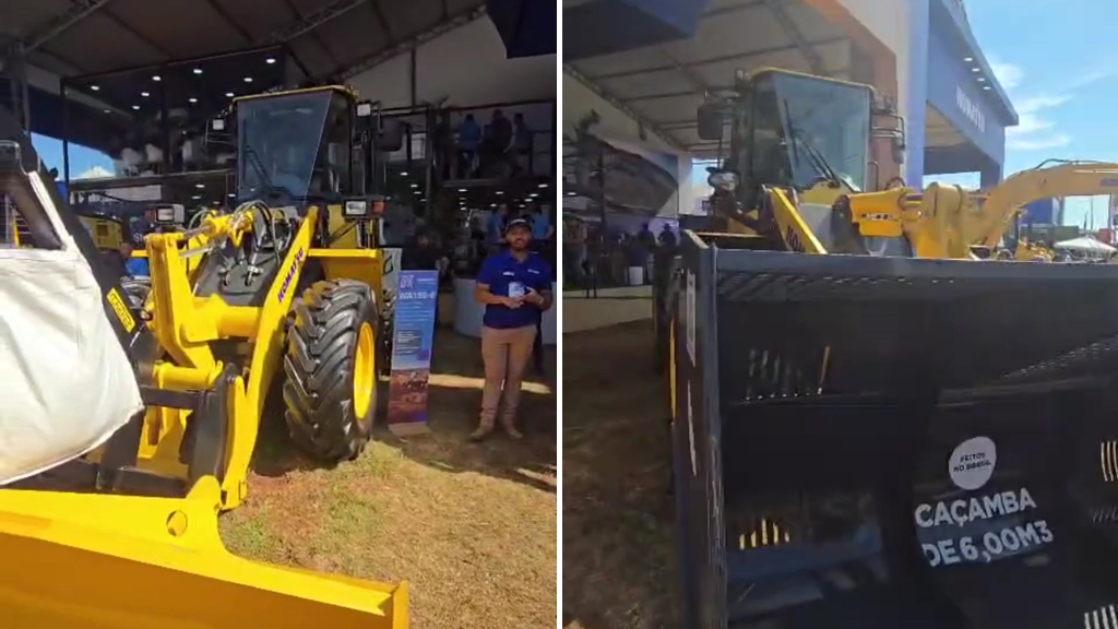 Simulador de Fórmula 1 chama atenção em meio a máquinas agrícolas na Agrishow 2026